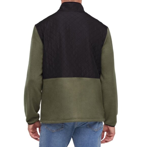 Eddie Bauer Men’s Mixed Media Fleece Jacket Size 3XL–Black/Gray Warm Outdoor NEW - Picture 4 of 15